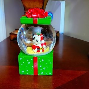 DISNEY Mickey Mouse Christmas Gift Waterball Snow Globe Enesco 6011296 New …
